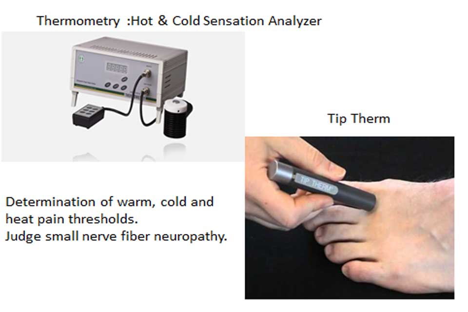 Hot and cold Perception Test